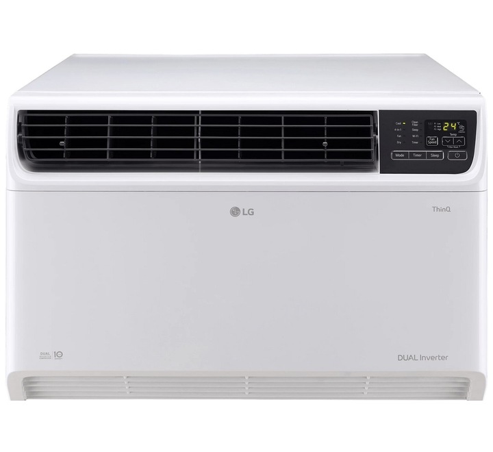 LG 4 in 1 Convertible 1.5 Ton 5 Star Dual Inverter Window AC with Smart Diagnosis System (2023 Model Copper Condenser (RWQ18WUZA.ANLG)